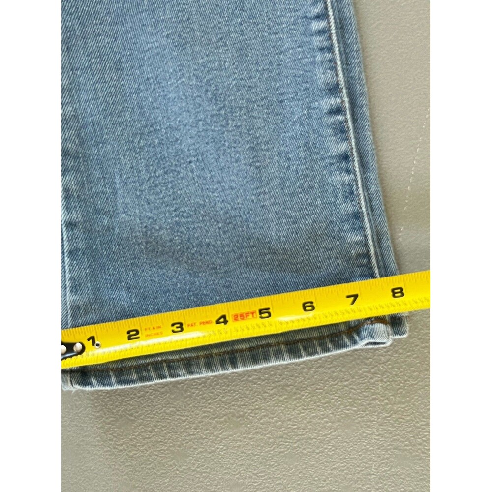 Levi’s 726 Girls High Rise Flare Jeans Light Wash Denim Kids Sz 12 Cowgirl 70’s - Picture 8 of 11